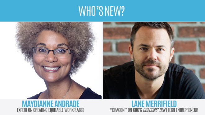 New speakers Maydianne Andrade and Lane Merrifield